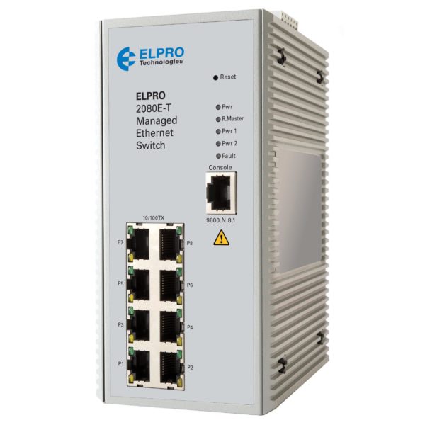 2080E-T 8-PORT MANAGED ETHERNET SWITCH